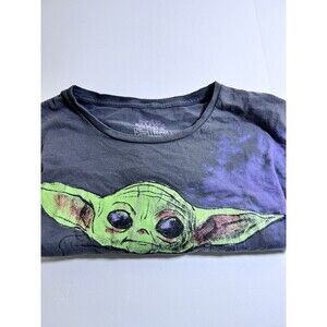 Star‎ Wars Grogu Baby Yoda T-Shirt Mens XL Gray Tie Dye Graphic Tee Mad Engine